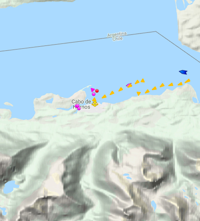 Arrivee trace marine traffic2