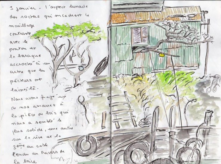 isla del medio cabane